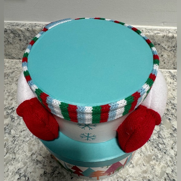 Mrs. Fields Snowman ⛄️ Stacking Box Set.  Knit details.  Collectible. X-Mas. - Picture 3 of 6
